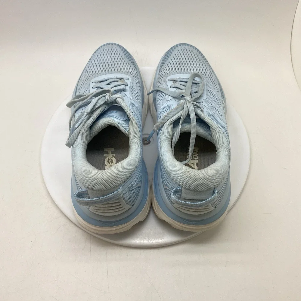 Hoka One One Sneakers Womens 8.5  Bondi 7 1110519 IRW Blue Gym Running Shoes